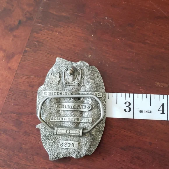 Vintage 1997 Dale Earnhardt Pewter Belt Buckle - Picture 13 of 13